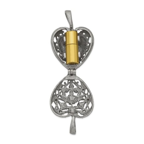 Always In My Heart Pet Memorial Ash Holder Locket Necklace - Picture 4 of 6